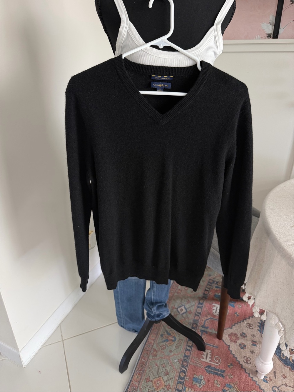 Club Room Sweater Cashmere V Neck Pullover Estate Collection Comfort Mens Small